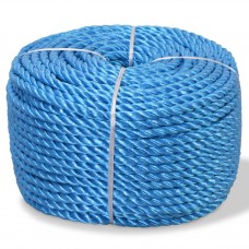 Vīta virve, 8 mm, 200 m, polipropilēns, zila