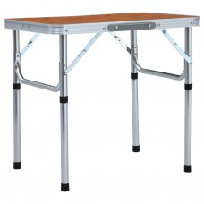 Saliekams kempinga galds, alumīnijs, 60x45 cm