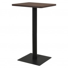 Bistro galds, 70x70x107 cm, tumša pelnu krāsa