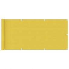 Balkona aizslietnis, 75x500 cm, dzeltens hdpe