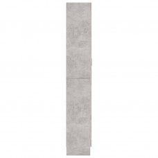 Vitrīna, betona pelēka, 82,5x30,5x185,5 cm, skaidu plāksne