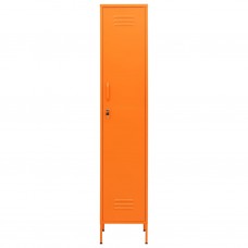 Ģērbtuves skapis, 35x46x180 cm, tērauds, oranžs