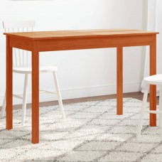 Virtuves galds, vaska brūnas, 110x55x75 cm, priedes masīvkoks