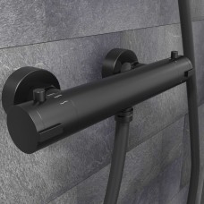 Schütte termostatisks dušas jaucējkrāns london, 5,5 cm, matēti melns