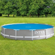 Intex solārais baseina pārsegs, zils, 366 cm, polietilēns