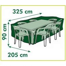 Nature dārza mēbeļu pārklājs taisnstūra formas galdiem, 325x205x90 cm