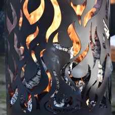 Esschert design ugunskura grozs flames, oglekļa tērauds, melns, ff408