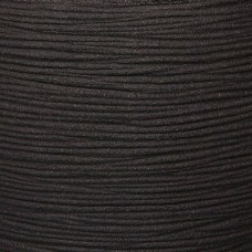 Capi vāze nature rib, apaļa forma, 62x48 cm, melna, kblr271