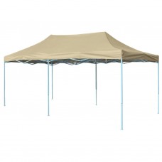 Saliekama telts, 3x6 m, ātri uzstādāma, krēmbalta
