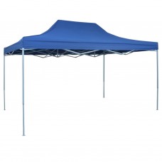 Saliekama telts, 3x4,5 m, ātri uzstādāma, zila