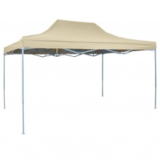 Saliekama telts, 3x4,5 m, ātri uzstādāma, krēmbalta