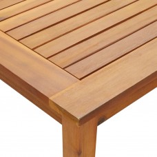 Dārza galds, 140x80x74 cm, akācijas masīvkoks