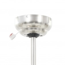Griestu ventilators ar lampu, 128 cm, dekoratīvs, balts