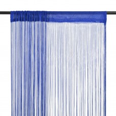 Bārkšu aizkari, 2 gab., 140x250 cm, zili