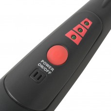 Metāla detektors, melns ar sarkanu