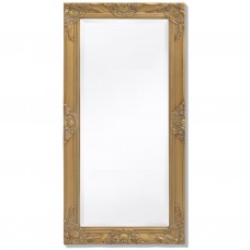 Sienas spogulis, 100x50 cm, baroka stils, zelta krāsā