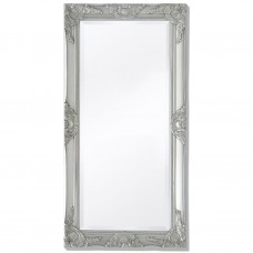 Sienas spogulis, 100x50 cm, baroka stils, sudraba