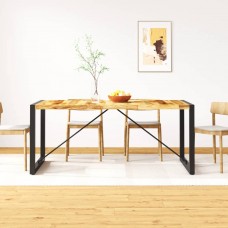 Virtuves galds, 180 cm, neapstrādāts mango masīvkoks