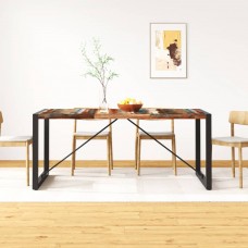 Virtuves galds, 180 cm, pārstrādāts masīvkoks