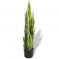 Mākslīgais augs, sansevjēra ar podiņu, 90 cm, zaļa