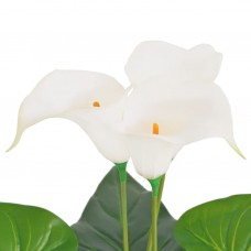 Mākslīgais augs, kalla llilija ar podiņu, 85 cm, balta