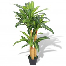 Mākslīgais augs, dracēna ar podiņu, 100 cm, zaļa