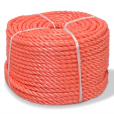 Vīta virve, 6 mm, 200 m, polipropilēns, oranža