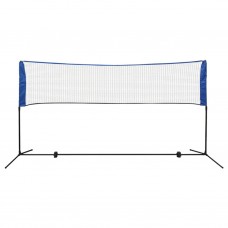 Badmintona tīkls un badmintona volāniņi, 300x155 cm