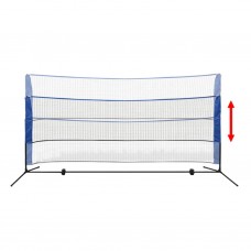 Badmintona tīkls un badmintona volāniņi, 300x155 cm