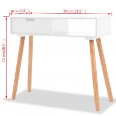 Konsoles galdiņš, priedes masīvkoks, 80x30x72 cm