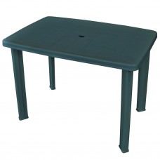 Dārza galds, 101x68x72 cm, zaļa plastmasa