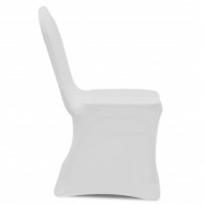 Krēslu pārvalki, 100 gab., elastīgi, balti