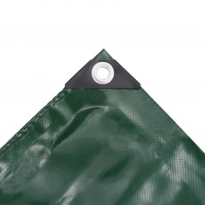 Brezenta pārklājs, tents, 650 g/m², 3x3 m, zaļš