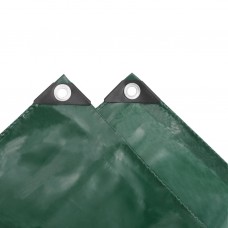 Brezenta pārklājs, tents, 650 g/m², 3x3 m, zaļš