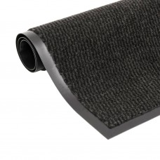 Paklājs, taisnstūra forma, 60x90 cm, plūksnains, melns