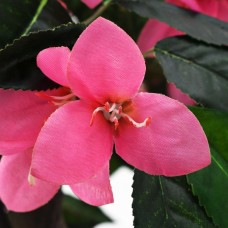 Mākslīgais augs, rododendrs ar podiņu, 155 cm, zaļš ar rozā
