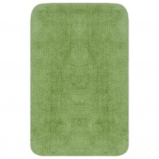 Vannasistabas paklāji, 2 gab., zaļš audums