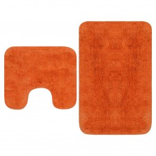 Vannasistabas paklāji, 2 gab., oranžs audums