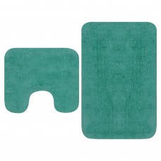 Vannasistabas paklāji, 2 gab., tirkīza krāsas audums