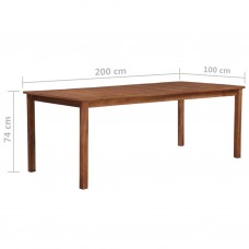 Dārza galds, 200x100x74 cm, akācijas masīvkoks