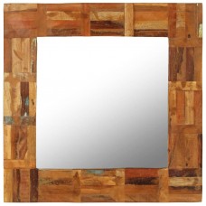 Sienas spogulis, 60x60 cm, masīvs pārstrādāts koks