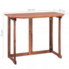 Bistro galds, 90x50x75 cm, akācijas masīvkoks