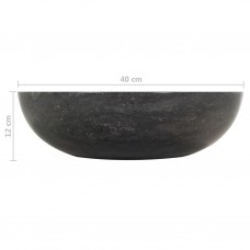 Izlietne, 40x12 cm, melns marmors