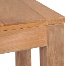 Konsoles galdiņš, masīvs tīkkoks ar dabīgu apdari, 110x35x76 cm