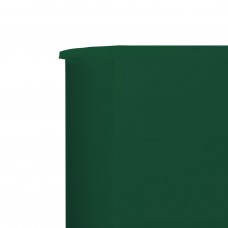 3 paneļu vēja aizsargsiets, 400x120 cm, audums, zaļš