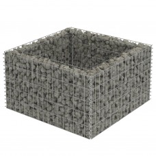 Gabions, augstā puķu kaste, cinkots tērauds, 90x90x50 cm