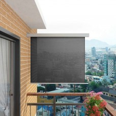 Balkona sānu markīze, pelēka, 150x200 cm, daudzfunkcionāla