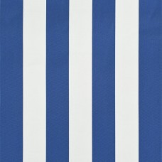 Markīze, 400x120 cm, zila ar baltu