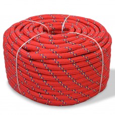 Pietauvošanās virve, polipropilēns, 6 mm, 500 m, sarkana