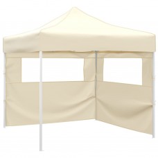 Saliekama telts ar 2 sienām, 3x3 m, krēmkrāsā